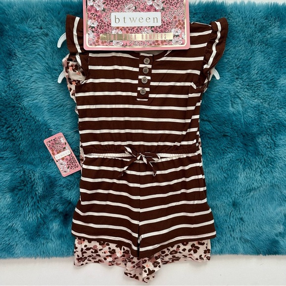 Btween Two Pack Rompers Size 2T Toddler Girl - Picture 6 of 11